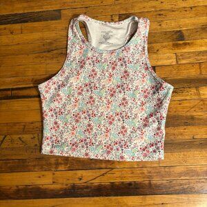Evolution and Creation XL White Floral Tank